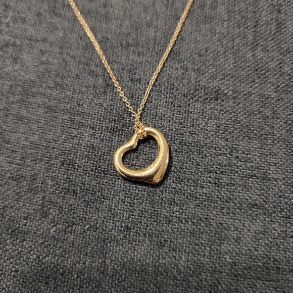 Tiffany Elsa Peretti gold necklace with diamonds - Picture 4 of 6